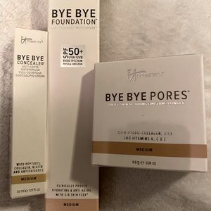 It Cosmetics Bye Bye foundation, concealer, pores